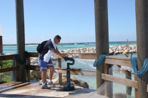 Top 10 Photo Opportunities on Disney's Castaway Cay  - Water jets near Pelicans Plung