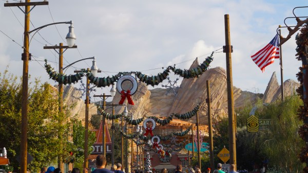 Disney's Cars Land During the Holidays