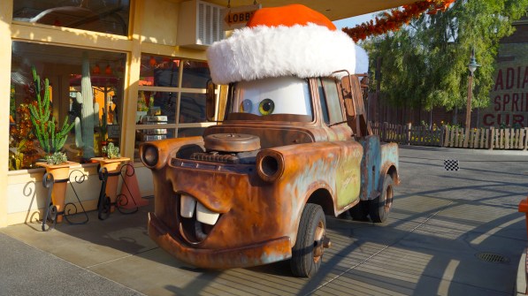 Disney's Cars Land During the Holidays