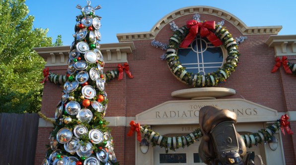 Disney's Cars Land During the Holidays
