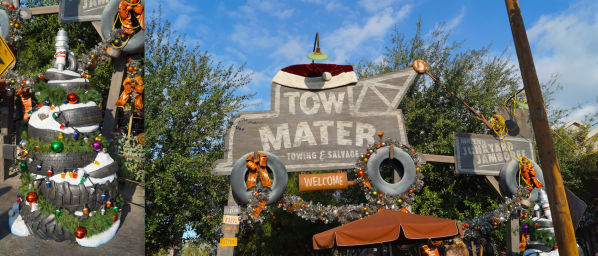 Disney's Cars Land During the Holidays