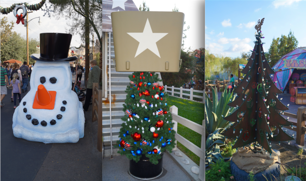 Disney's Cars Land During the Holidays