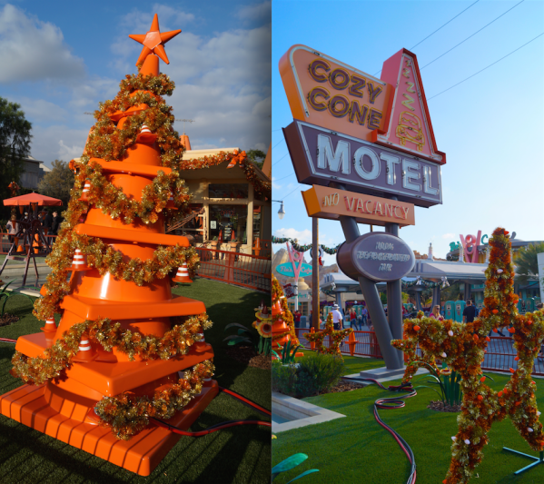 Disney's Cars Land During the Holidays