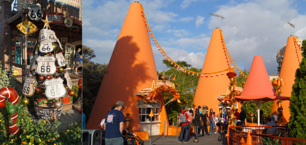 Disney's Cars Land During the Holidays